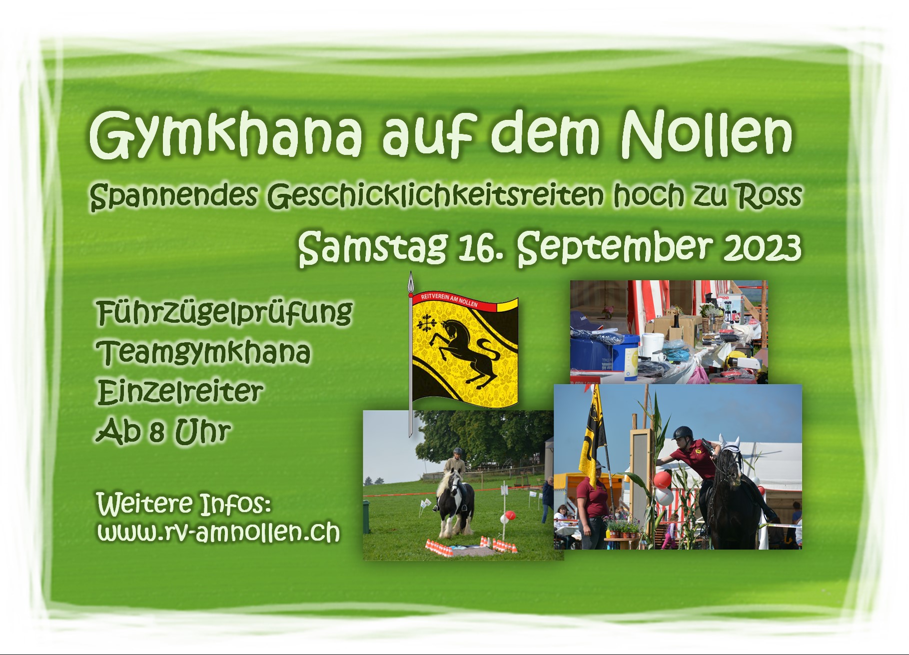 Flyer Gymkhana auf dem Nollen